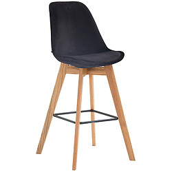 Non Tabouret de bar Metz velours naturel 