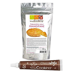 Scrapcooking Préparation pour frangipane 280 g + Stylo chocolat