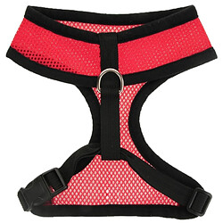 Wewoo Vêtements rouge Harnais molletonné réglable de veste de maille de chien, S