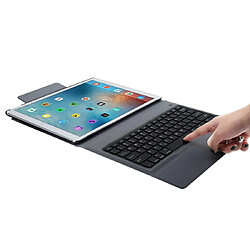 Wewoo T129 Pour iPad Pro 12,9 pouces 2017 / 2015 Housse en cuir clavier Bluetooth monobloc ultra-mince plastique avec fonction de support noir pas cher