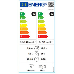 Lave-linge séchant LG LSWD100E Blanc pas cher