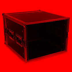 Flight case Rack 8U Plugger