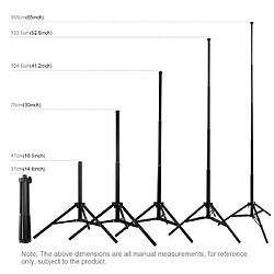 Avis Wewoo Support de montage sur trépied de 1,7 m de hauteur pour les kits de diffusion en direct de la vidéo Vlogging noir