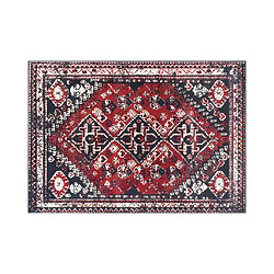 Vente-Unique Tapis oriental vintage - 160 x 230 cm - Rouge et noir - SYLHET