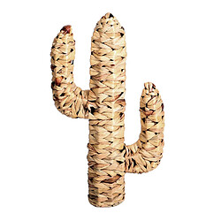 Urban Living Cactus en jacinthe d'eau tressée Natural Living - H. 45 cm - Marron Urban Living - Cactus en jacinthe d'eau tressée Natural Living - H. 45 cm - Marron - Ethnique