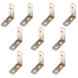 10pcs attaches d'angle en acier épaissie support angle droit ensemble 50x50x20mm pas cher