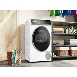 Sèche-linge pompe à chaleur avec condenseur 60cm 9kg série 8 blanc - WQB246C0FR - BOSCH pas cher