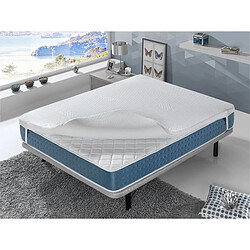 Dormalit Sur matelas 105X190 NORDES – Hauteur 6 cm - 3 CM Mousse à mémoire de forme + Mousse haute densité