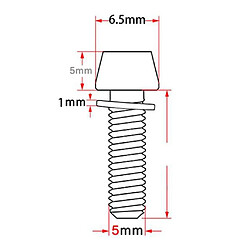 Acheter 10 Pièces Vis De Tige De Vélo Boulons De Vélo M5 / M6x20mm Boulon De Vélo De Montagne De Route M5