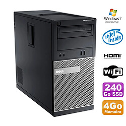 PC Tour DELL Optiplex 3010 MT Intel G2020 Graveur 4Go 240Go SSD HDMI Wifi W7 · Occasion 