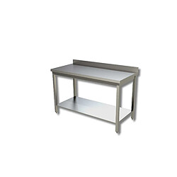 Table avec etagere et dosseret - Gamme 700 - Ristopro