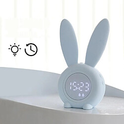 Réveil Pour Enfants Veilleuse Snooze Sleep Trainer Touch Control Bleu Voyant de température du réveil intelligent pour enfants