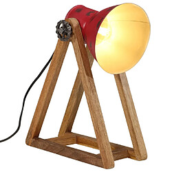 vidaXL Lampe de bureau 25 W rouge délavé 30x17x40 cm E27