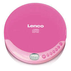 Lenco Lecteur CD portable avec fonction de rechargement CD-011PK Rose