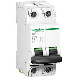 Schneider Electric disjoncteur - schneider c60h-dc - 2 pôles - 16 ampères - courbe c - a9n61531 