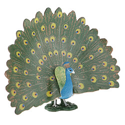 Simulation modèle animal Peacock LifeLike pour les accessoires de jardin Miniature jardin