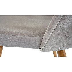 Mendler 4x chaise de salle à manger HWC-D53, fauteuil, style rétro années 50, en velours ~ gris brun pas cher