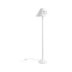 Aubry Gaspard Lampadaire en bois blanc 150cm.