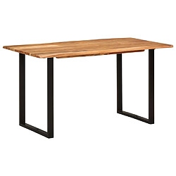 vidaXL Table de salle à manger 140x70x76 cm Bois d'acacia solide 