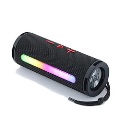 Yonis Enceinte Bluetooth 3D Stéréo Portable RGB Enceinte Bluetooth Portable 3D Stéréo Subwoofer Avec Lumière RGB Support FM TF Card Noir YONIS