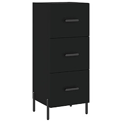 vidaXL Buffet Noir 34,5x34x90 cm Bois d'ingénierie