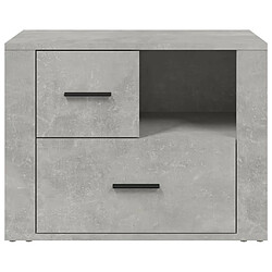 Acheter Maison Chic Table de chevet | Table de nuit Gris béton 60x36x45 cm Bois d'ingénierie -GKD61968