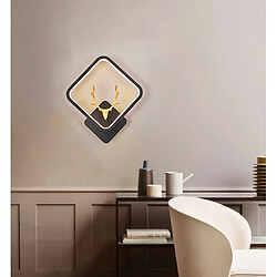 Avis Stoex Lampe Murale Carrée Noir Applique Murale Led Applique Murale D'Intérieur Moderne Pour Salon, Chambre À Coucher, Balcon, Blanc Chaud