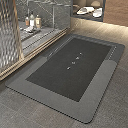 LUUCOZK Tapis de bain antidérapants absorbants à séchage rapide, tapis de décoration de salle de bain-B-Didda frêne-50x80cm 