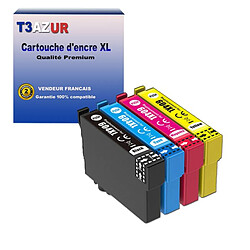 T3Azur 4x Cartouches compatibles Epson 604 XL pour Epson Expression Home XP-2200, XP-2205, XP-3200, XP-3205, XP-4200