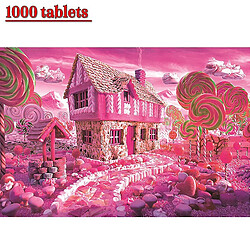 Universal 1000 pièces Candy House Jigsaw Puzzle Family Toys Toys Discompression Game Gift 