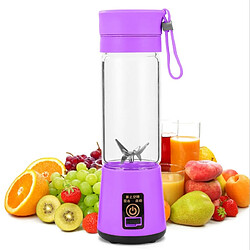 Universal Presse-agrumes électrique portable, mixeur à smoothies rechargeable, mini-mixeur à fruits USB, extracteur de fruits, milkshake alimentaire, citations multiples | Expresse-agrumes (violet)