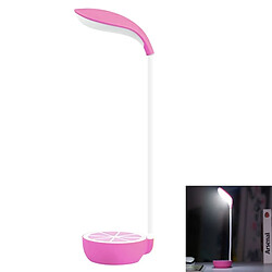 Wewoo Lampes de bureau rose Nouveauté Portable Tactile Gradient Oeil-protection Rechargeable LED Lampe au Citron Plié de Table Nuit Lumière