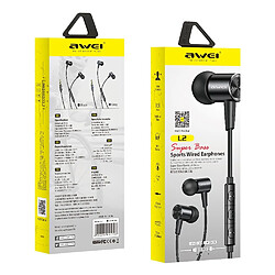 Acheter Wewoo Écouteur awei L2 3.5mm Plug-in-Ear Stéréo Eerphone avec Micro Gris