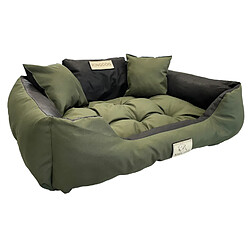 Grand lit pour chien et chat AIO Kingdog 75 x 65 Vert - taille M 