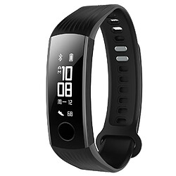 Wewoo Bracelet pour montre connectée Dragonne de remplacement en silicone Huawei Honor Band 3 Noir 