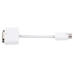 Wewoo Blanc pour Macbook Adaptateur Mini DVI vers DVI 24 + 1