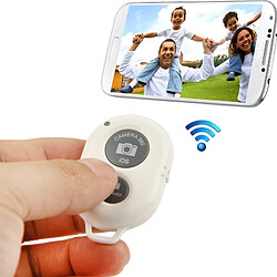 Wewoo Pour iOS / iPhone 5 blanc et 5S 5C / iPad Air / mini, Android / Samsung Galaxy S5 / S4 / Note 3 / Moto X / Nexus 5 BRCMCOM Chip Universel Bluetooth 3.0 à distance déclencheur Camera Control retardateur 