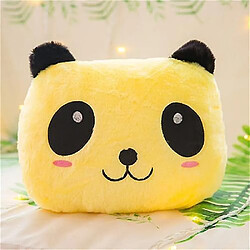 Universal Coussin lumineux créatif coussin panda - peluche animal jouet lumineux LED (jaune) 