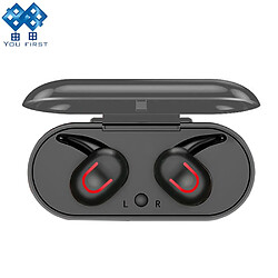 Universal Commencez par un casque Bluetooth 5.0, un casque sans fil, un casque stéréo, un microphone, un casque mains-libres, un téléphone portable, un casque Bluetooth, une boîte de recharge. pas cher