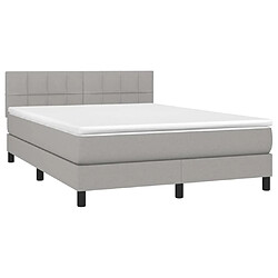 Avis Sommier à lattes,Cadre à lattes de lit et matelas et LED pour Adulte Gris clair 140x200 cm -MN25514