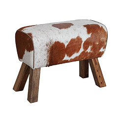 Aubry Gaspard Tabouret rectangulaire en peau de vache. Tabouret rectangulaire en peau de vache