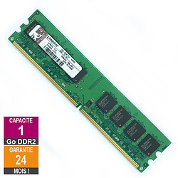 Barrette Mémoire 1Go RAM DDR2 Kingston KPN424-ELG DIMM PC2-5300U 2Rx8 · Reconditionné PC2-5300 - 667MHz