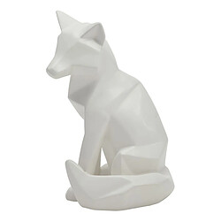 Modern Living Statue H.25 cm RENARD ORIGAMI Blanc