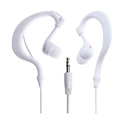 Avis 3.5mm earhook sport écouteur casque écouteur pour ipod lecteur mp3 blanc