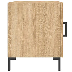 Acheter vidaXL Table de chevet chêne sonoma 40x40x50 cm bois d’ingénierie