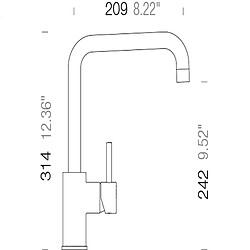 SCHOCK FON538.000ONY Fonos 538.000 robinet de cuisine, Onyx