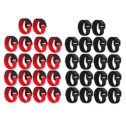 36pcs Collier De Coq No-Crow No Crow Noise Neck Belt Pour Coqs Rouge Noir