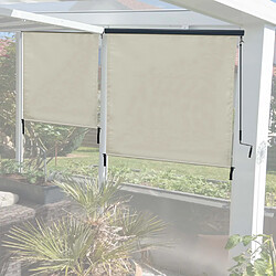 Mendler Store enrouleur vertical HWC-F42, store extérieur, Protection anti-UV 50 ~ 250x180 cm, crème-beige