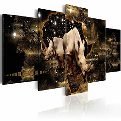 Paris Prix Tableau Imprimé Golden Rhino 50 x 100 cm 