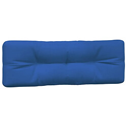 Acheter vidaXL Coussins de palette lot de 2 bleu royal tissu